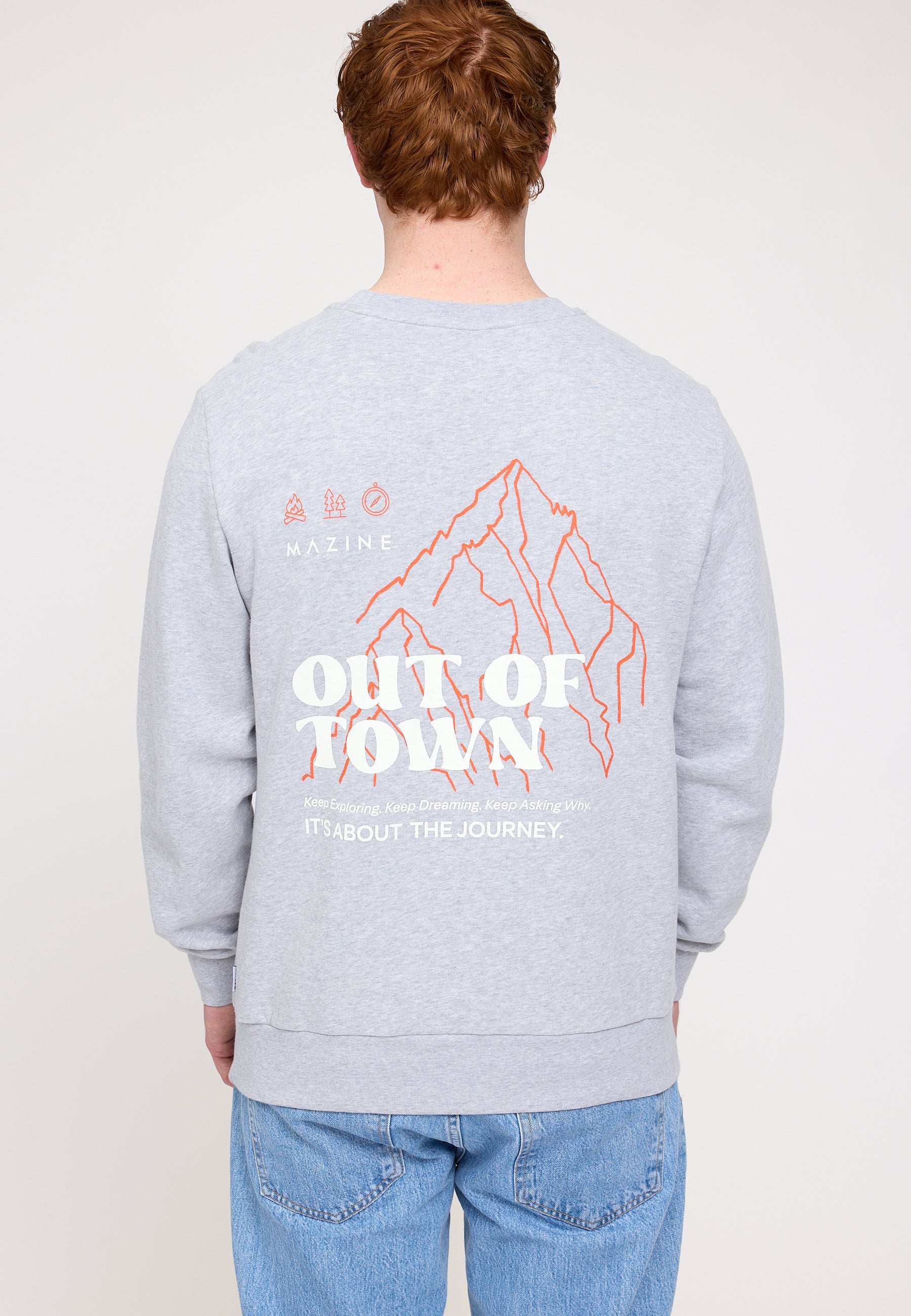 Back Print Sweatshirt - out of town print