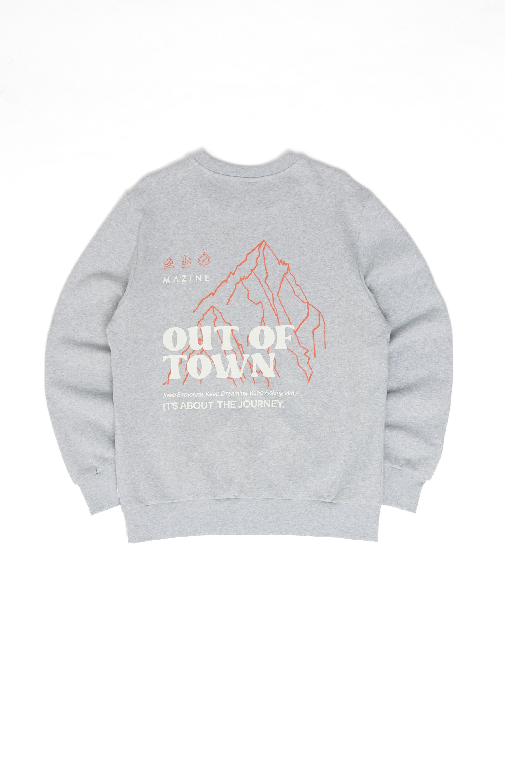 Back Print Sweatshirt - out of town print