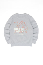 Back Print Sweatshirt - out of town print