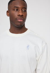 Back Print Theme Longsleeve - Offwhite/ Democracy Print