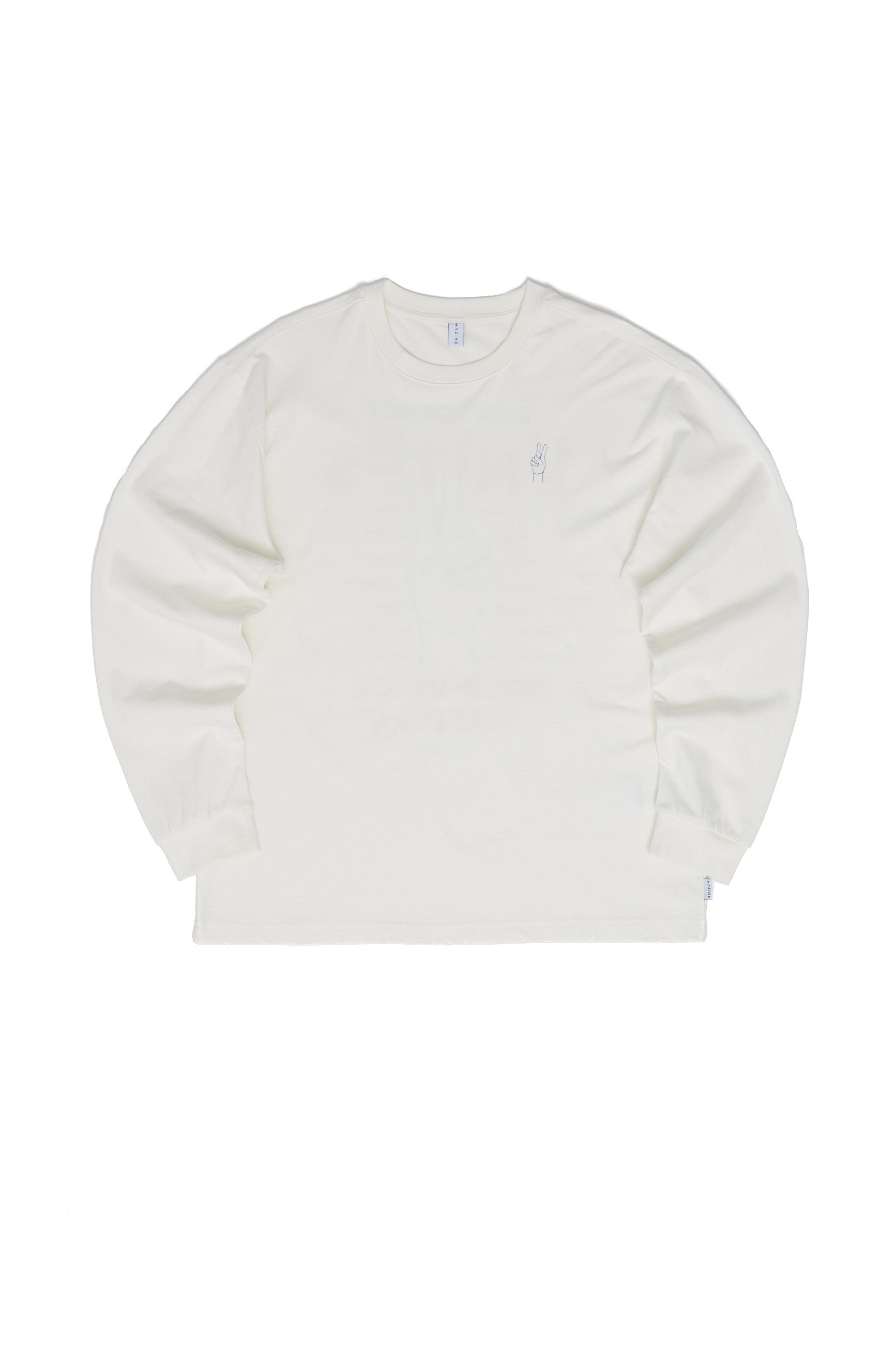 Back Print Theme Longsleeve - Offwhite/ Democracy Print