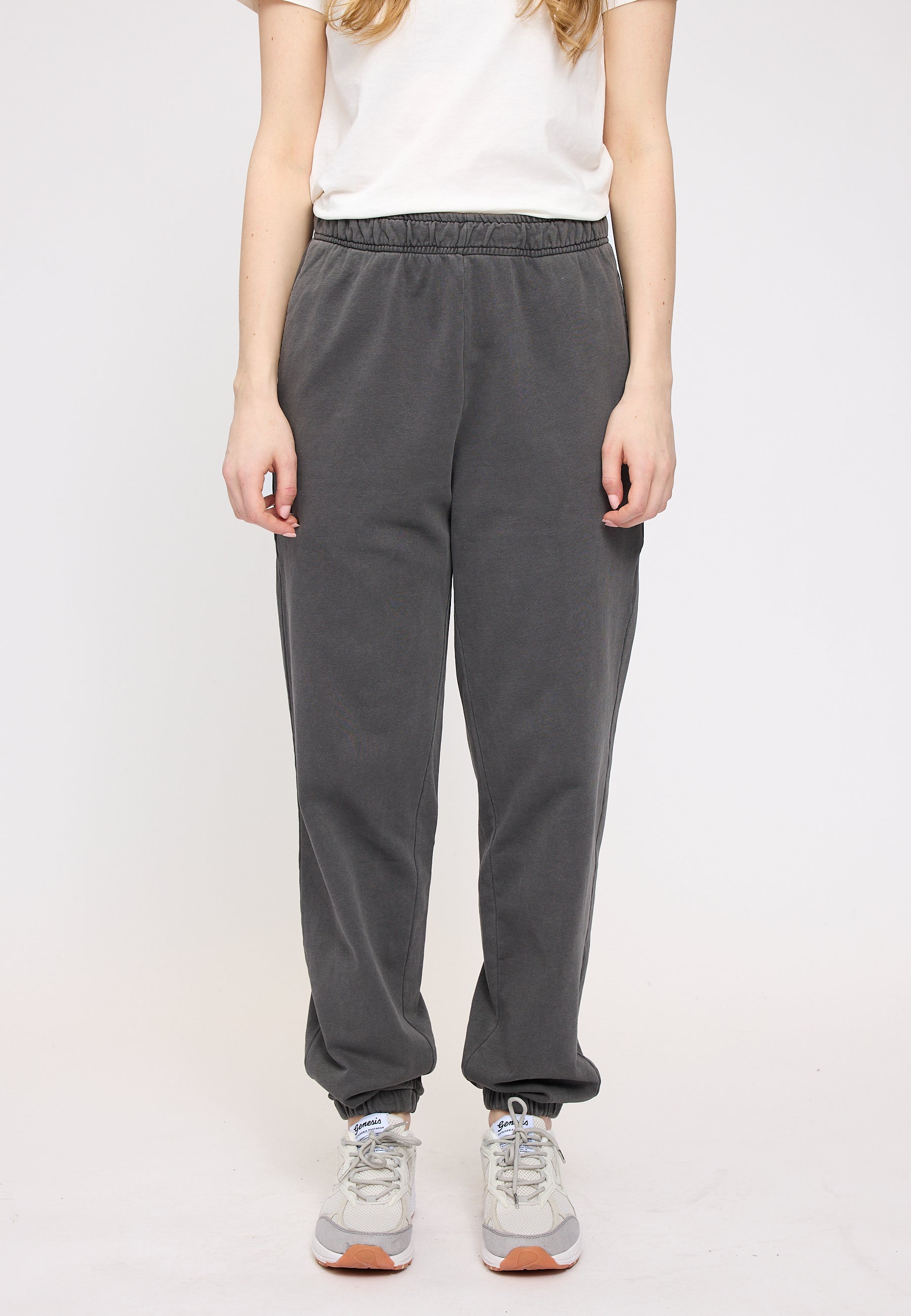 Genderless Natural Dye Sweat Pants - Natural Dye Anthracite