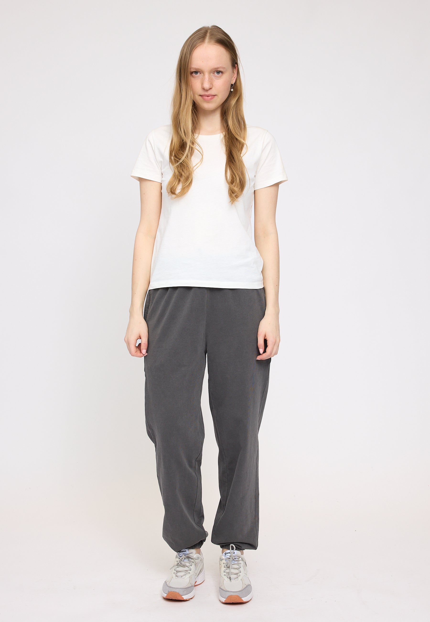 Genderless Natural Dye Sweat Pants - Natural Dye Anthracite