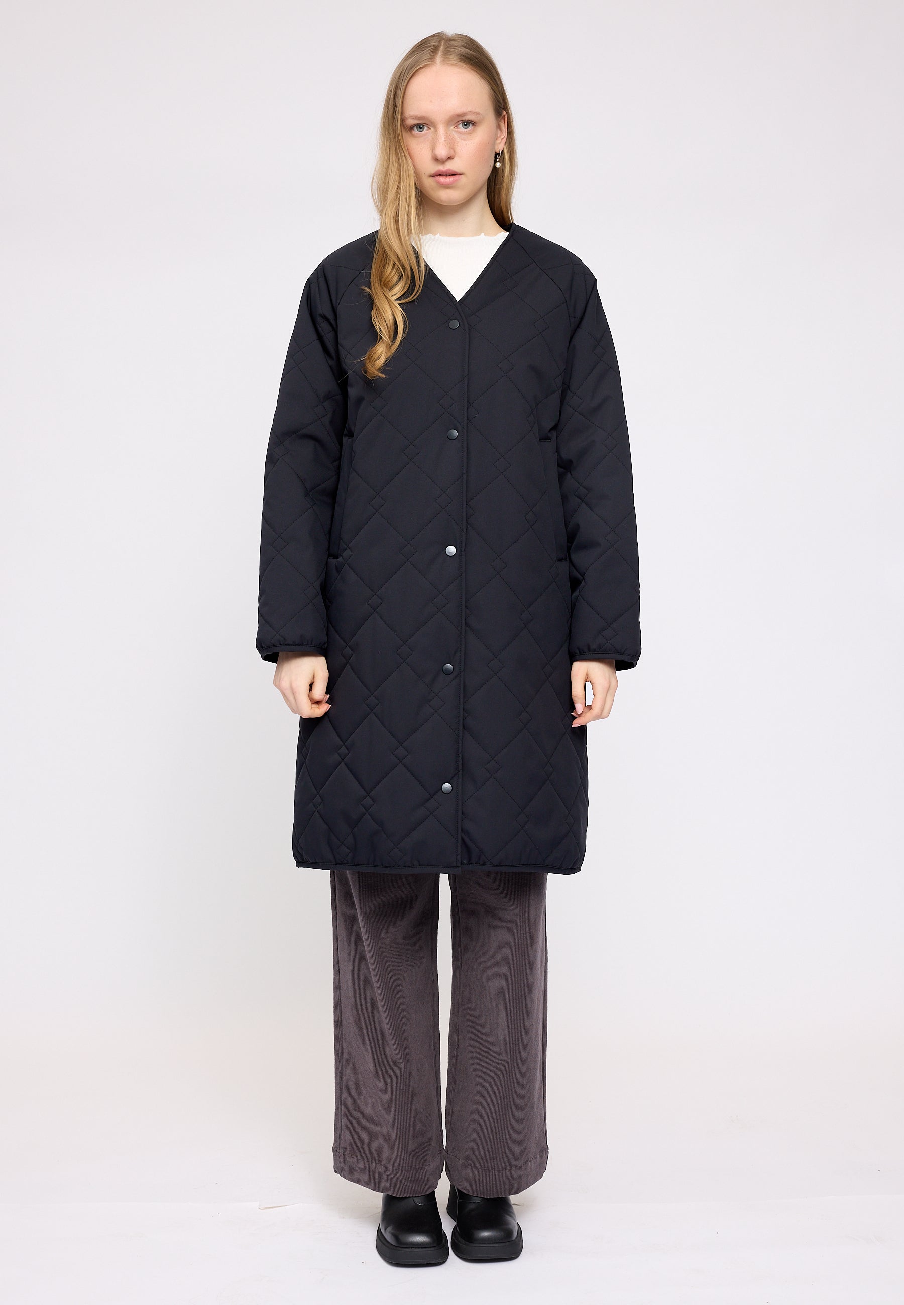 Light Padded Coat - Black
