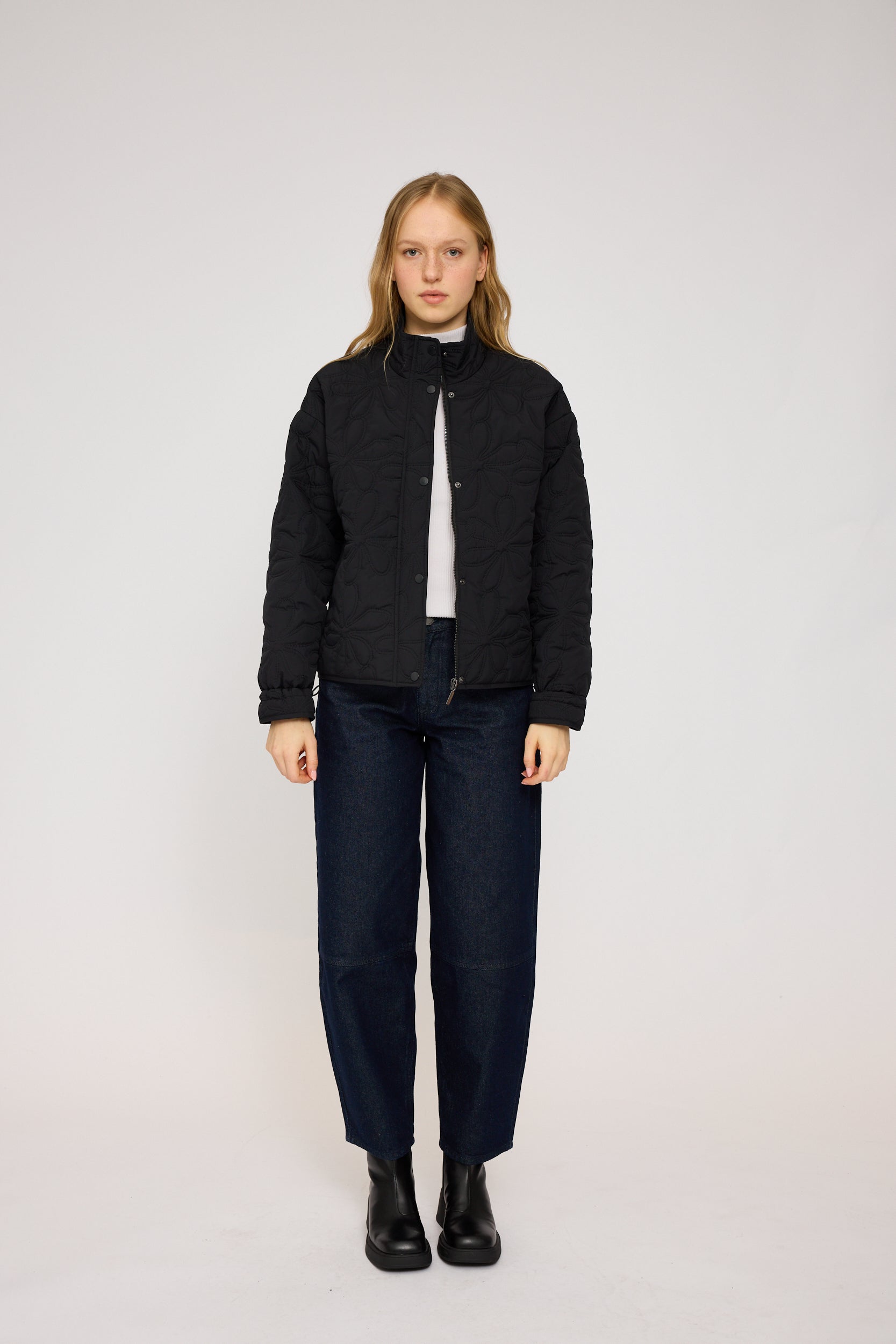 Floral Quilt Light Padded Jacket