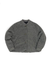 Vegan Wool Bomber - Anthracite Mel