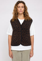 Printed Sherpa Vest