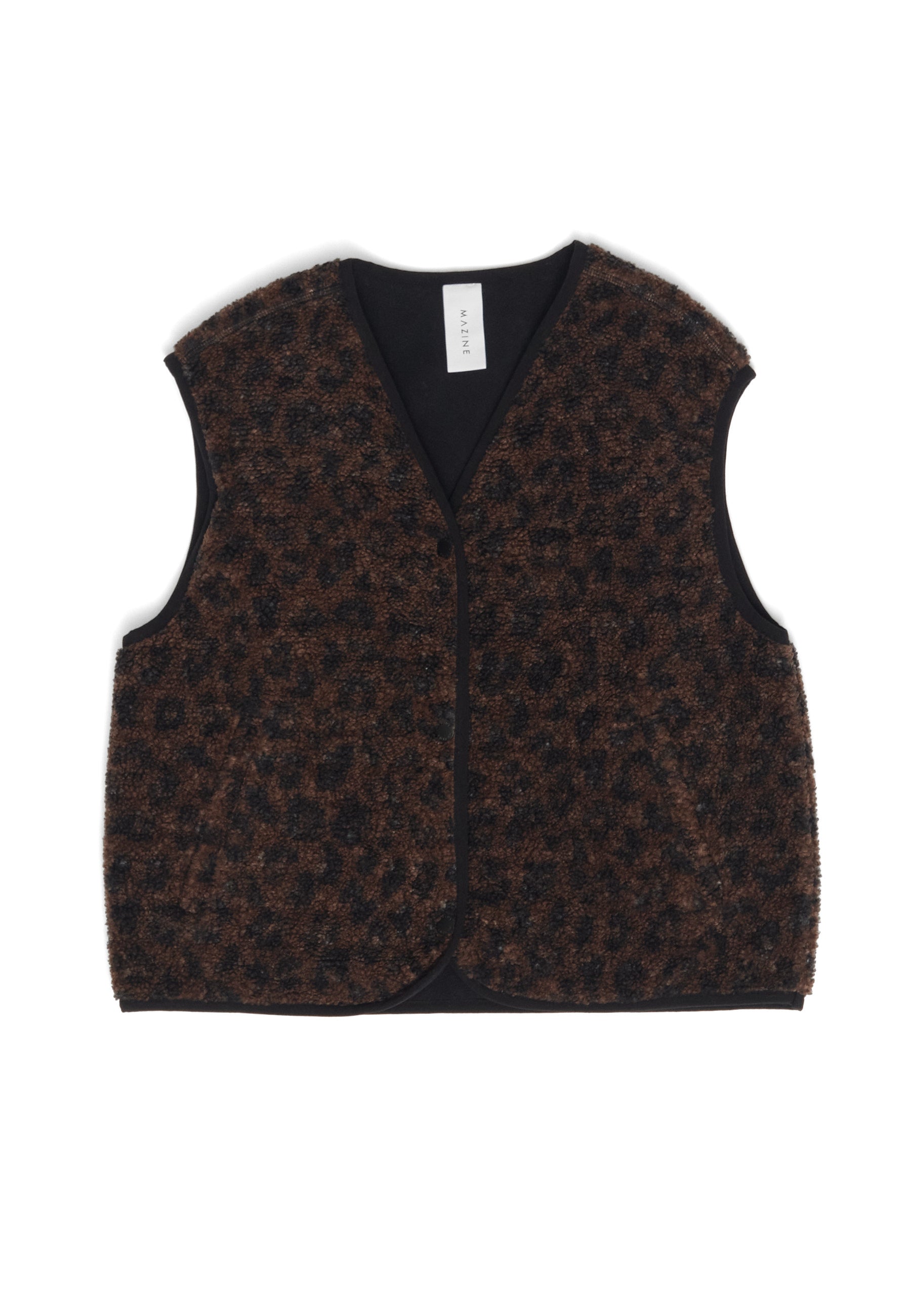 Printed Sherpa Vest