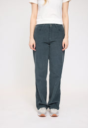 Wide Leg Corduroy Pants - Bottle