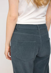 Wide Leg Corduroy Pants - Bottle