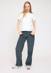 Wide Leg Corduroy Pants - Bottle