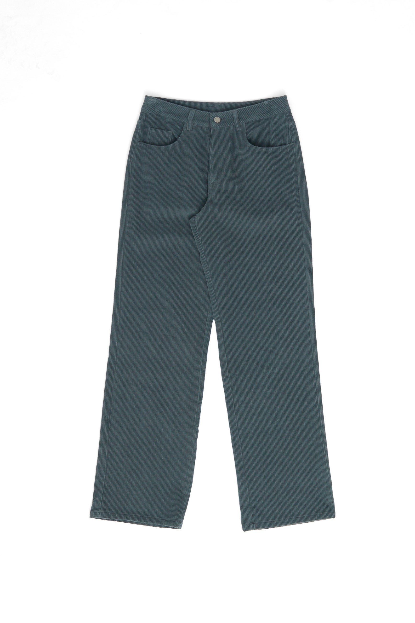 Wide Leg Corduroy Pants - Bottle