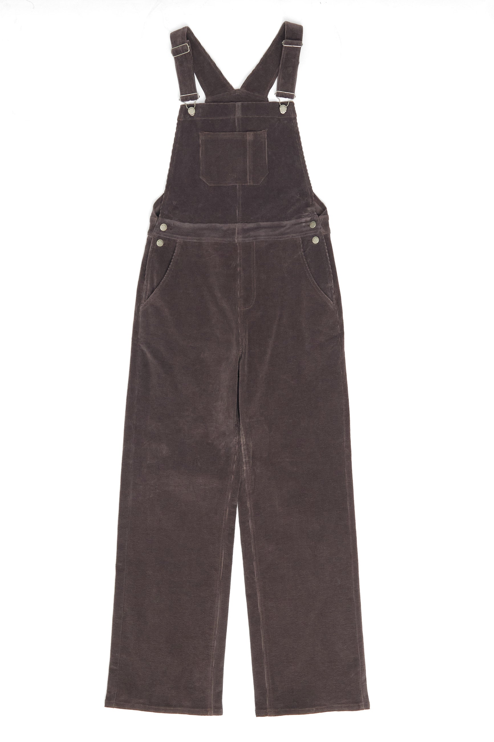 Corduroy Dungaree - Eggplant