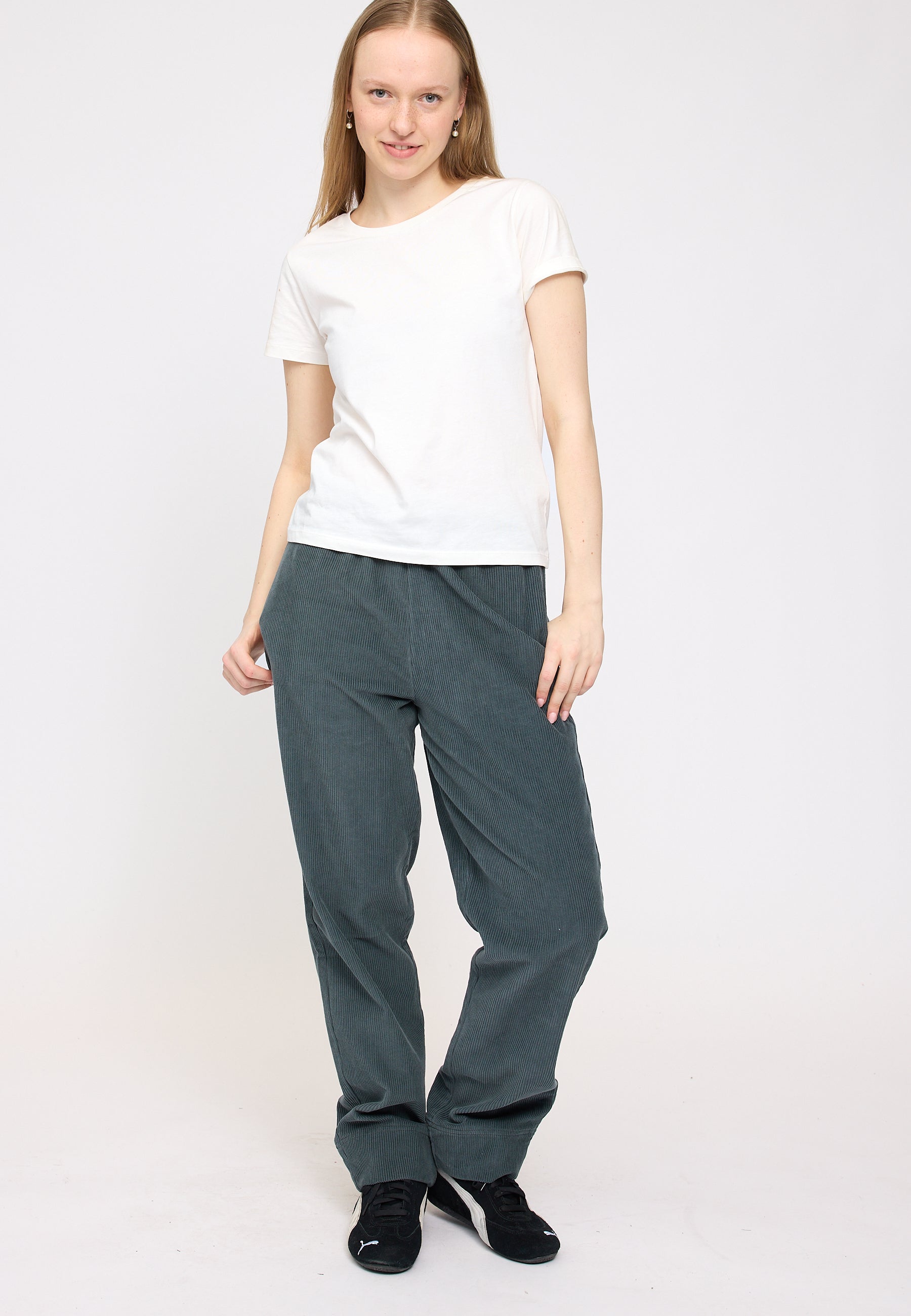 Pull On-Corduroy Pants - Bottle