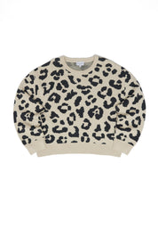 Leo Jacquard knit Jumper - Peyote/Black