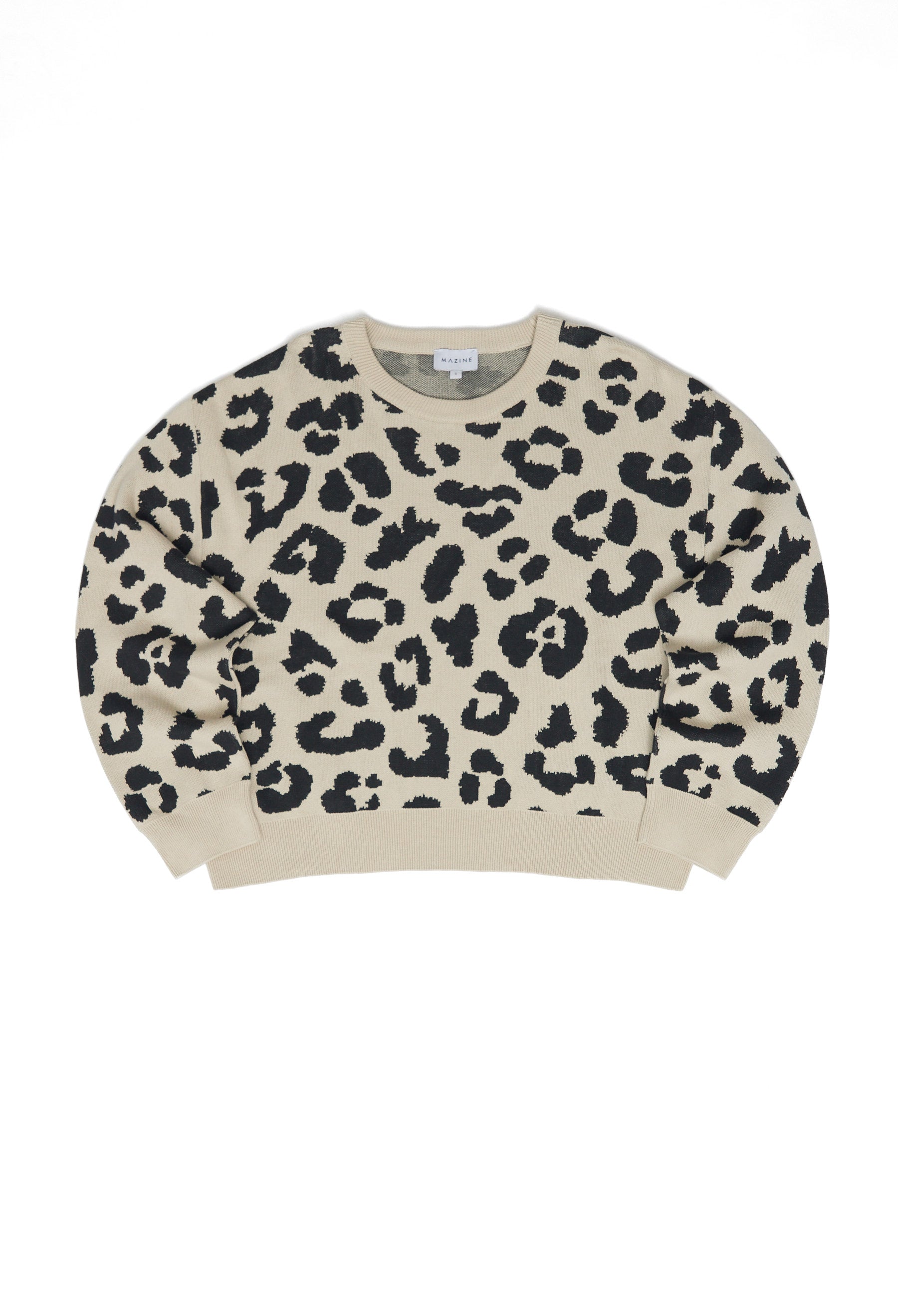 Leo Jacquard knit Jumper - Peyote/Black