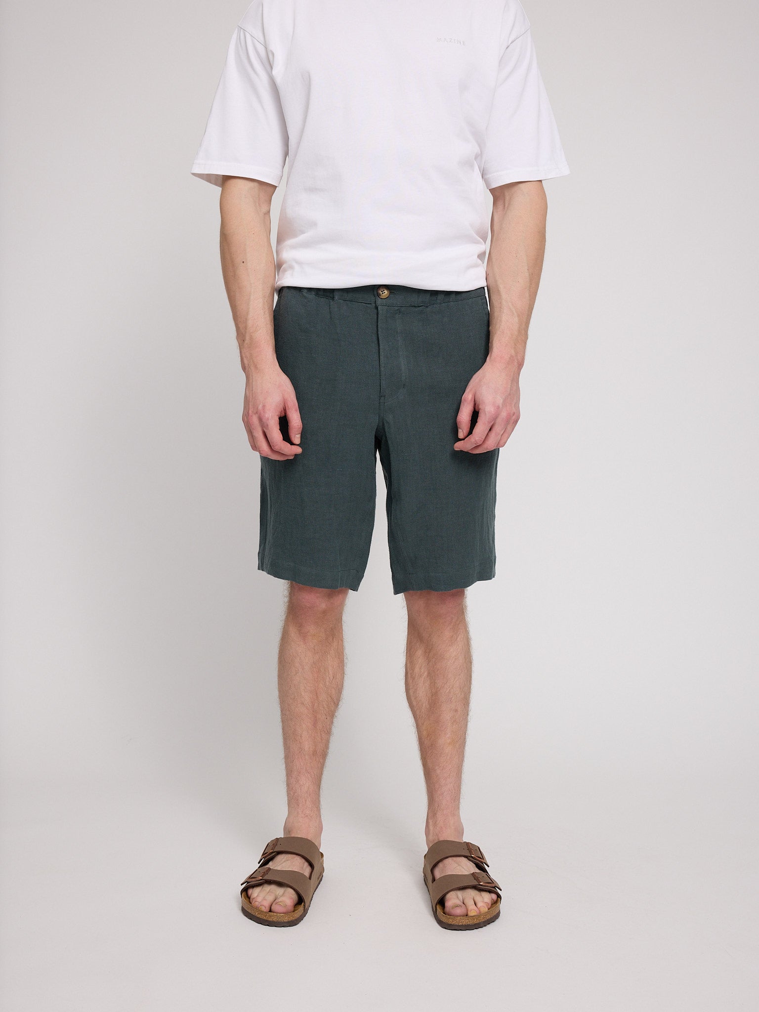 Regular Linen Shorts