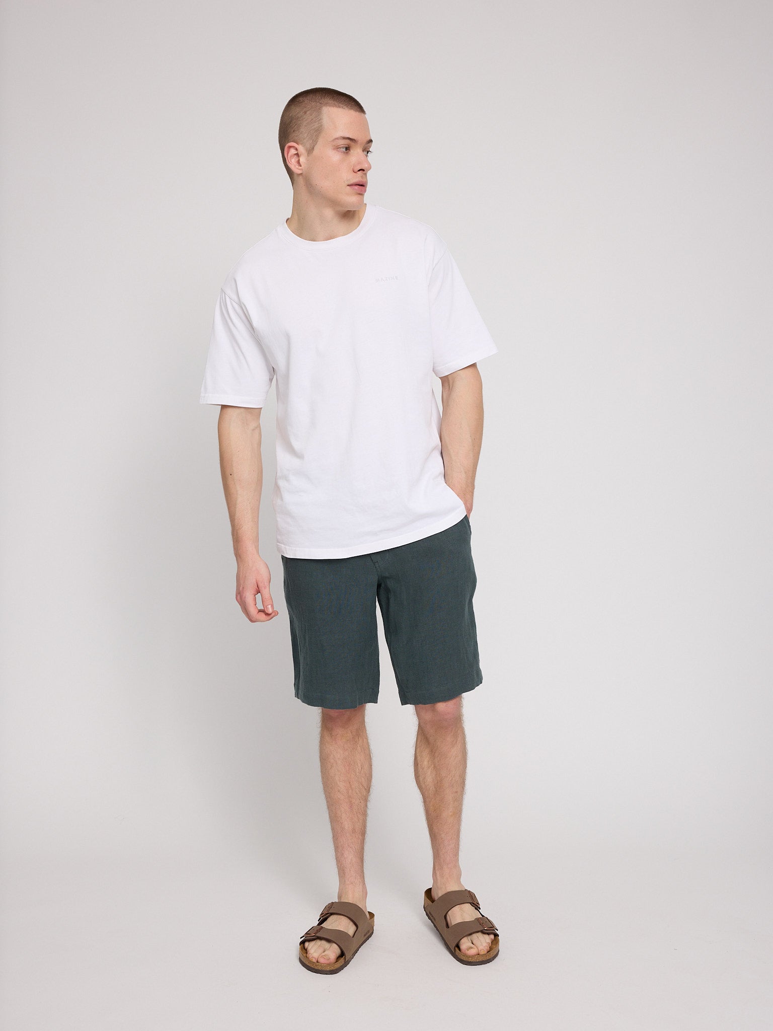 Regular Linen Shorts