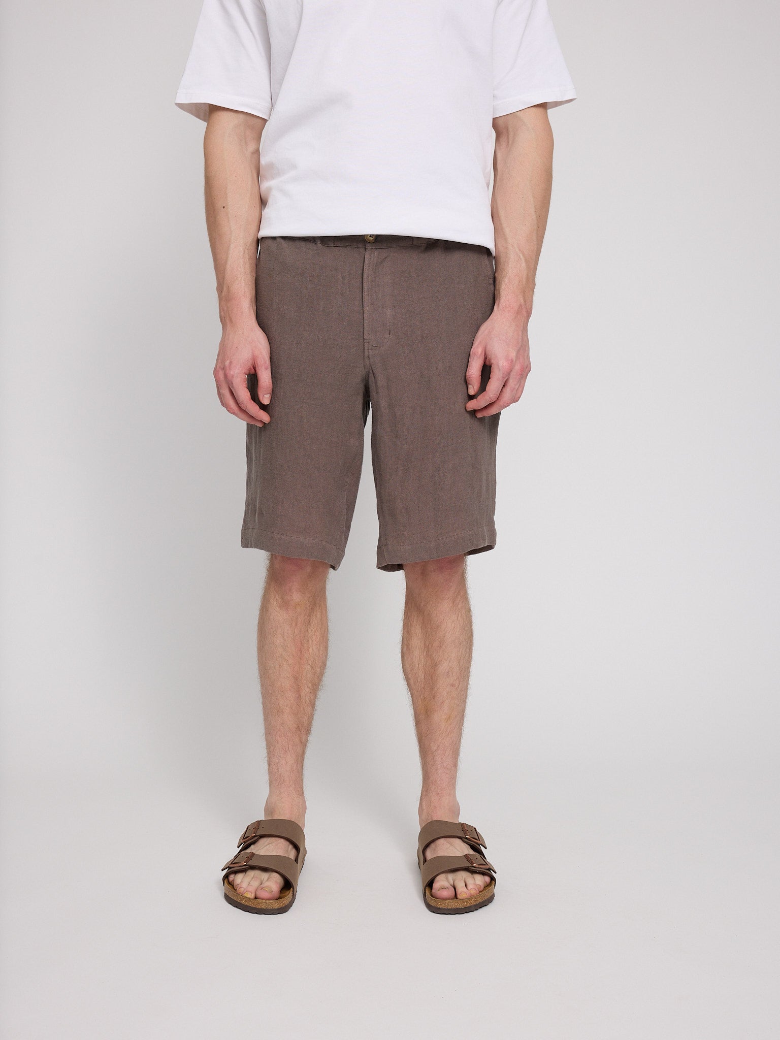 Regular Linen Shorts