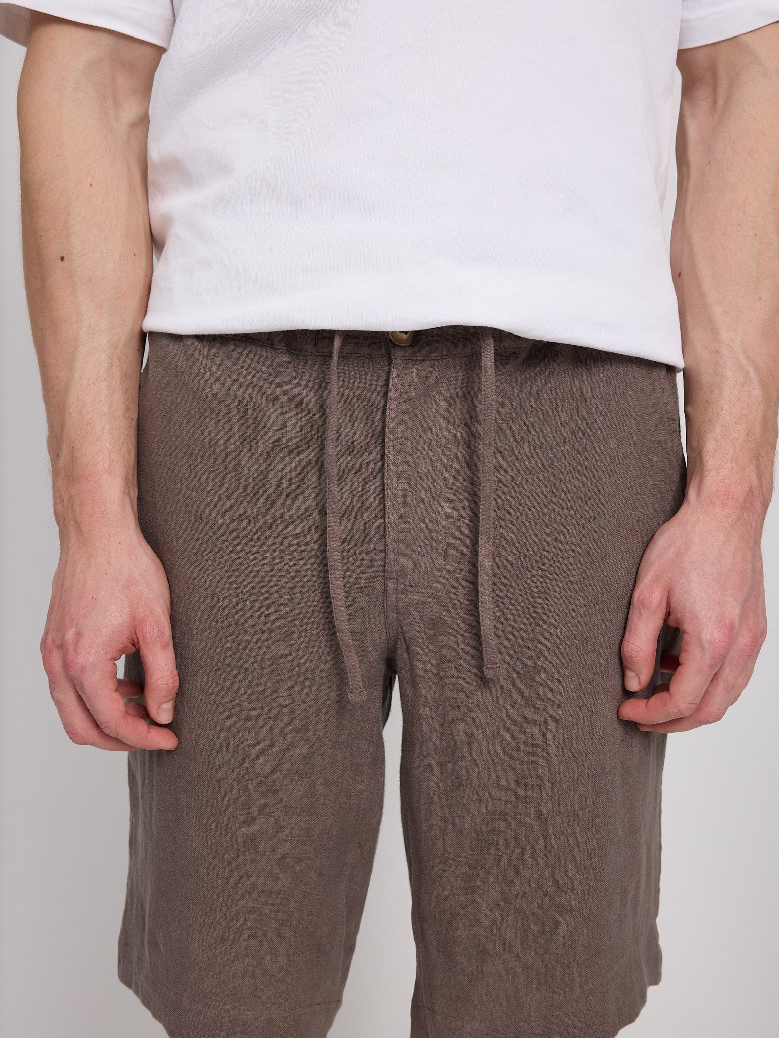 Regular Linen Shorts