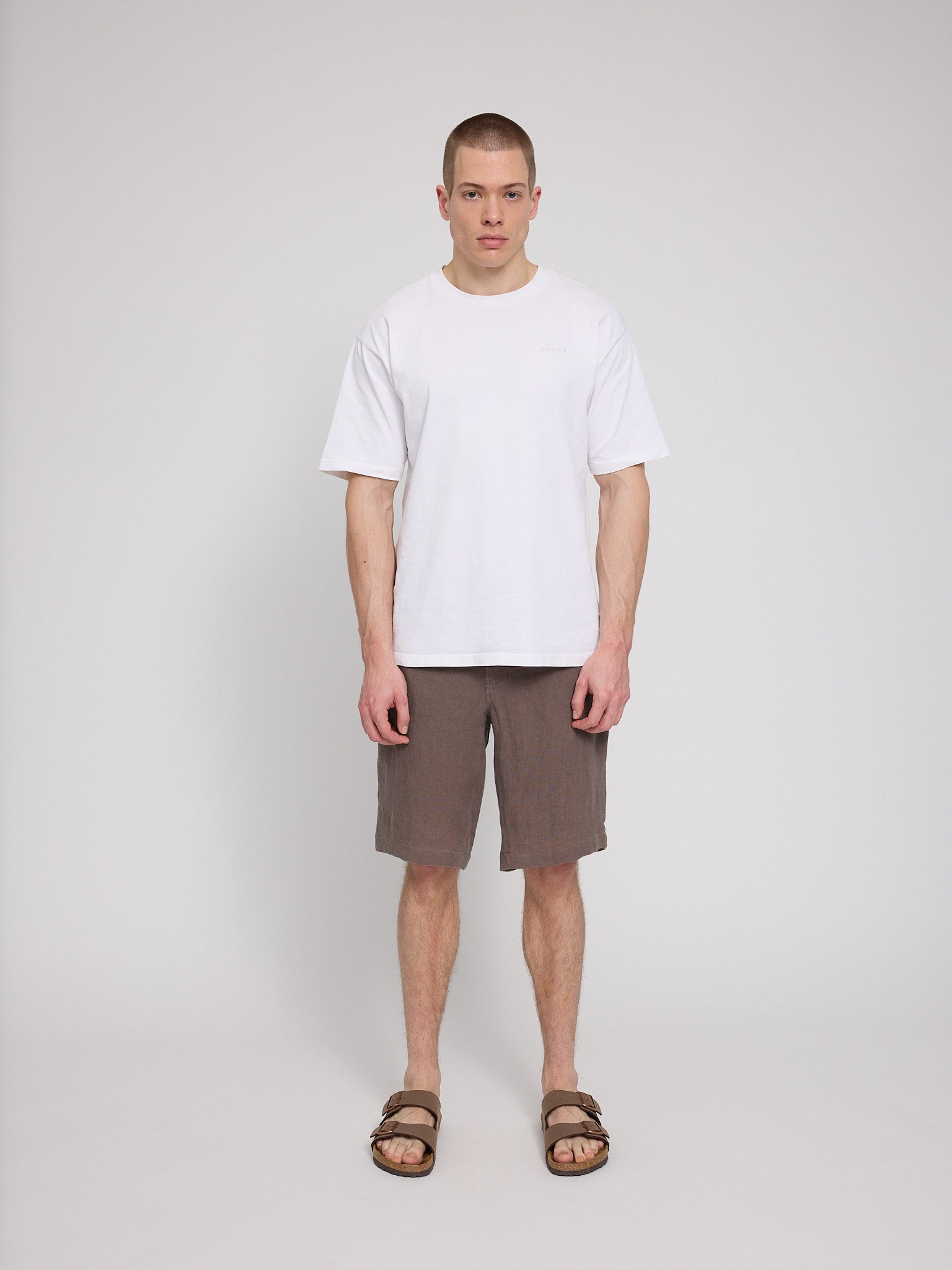 Regular Linen Shorts