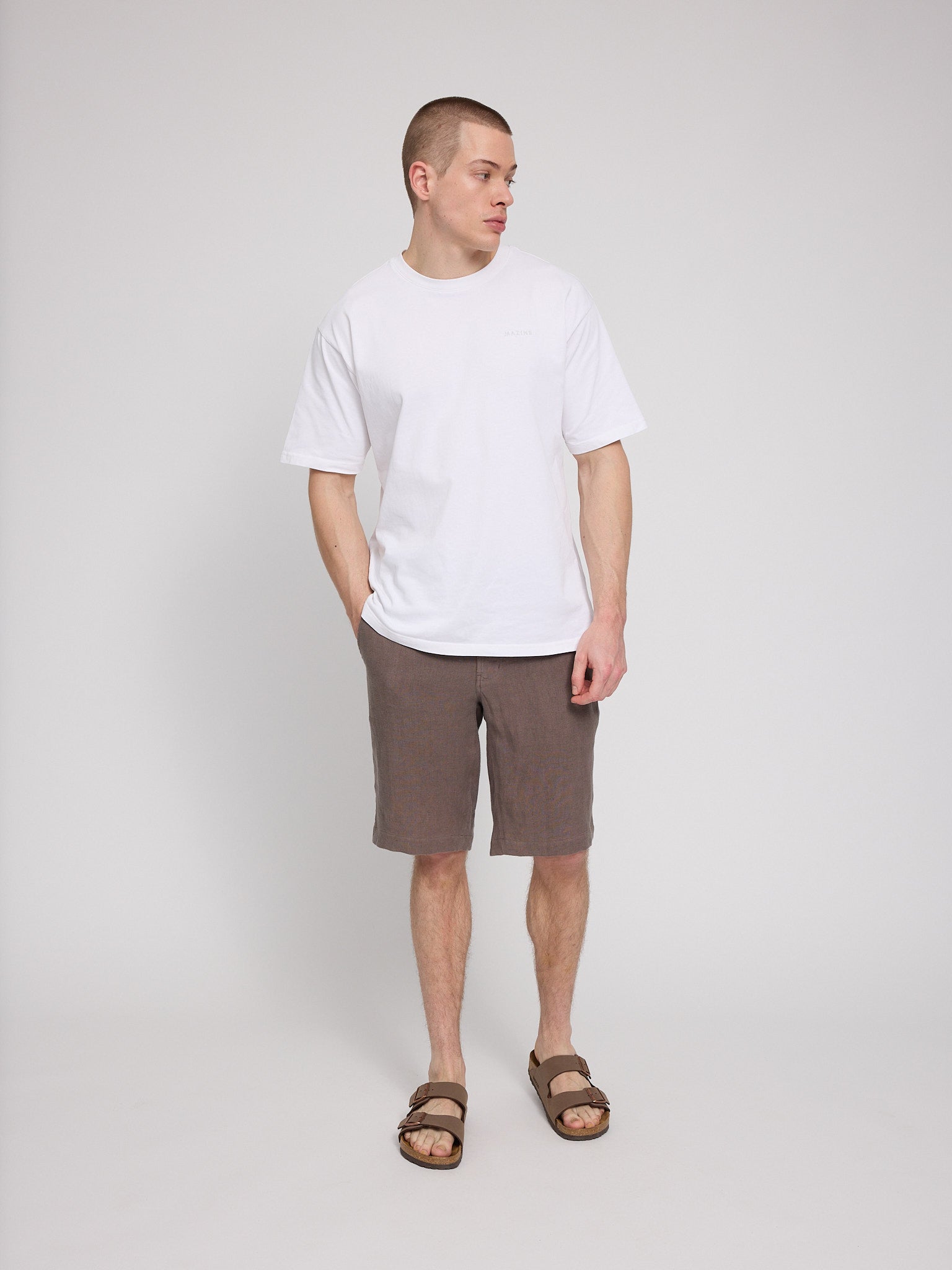 Regular Linen Shorts