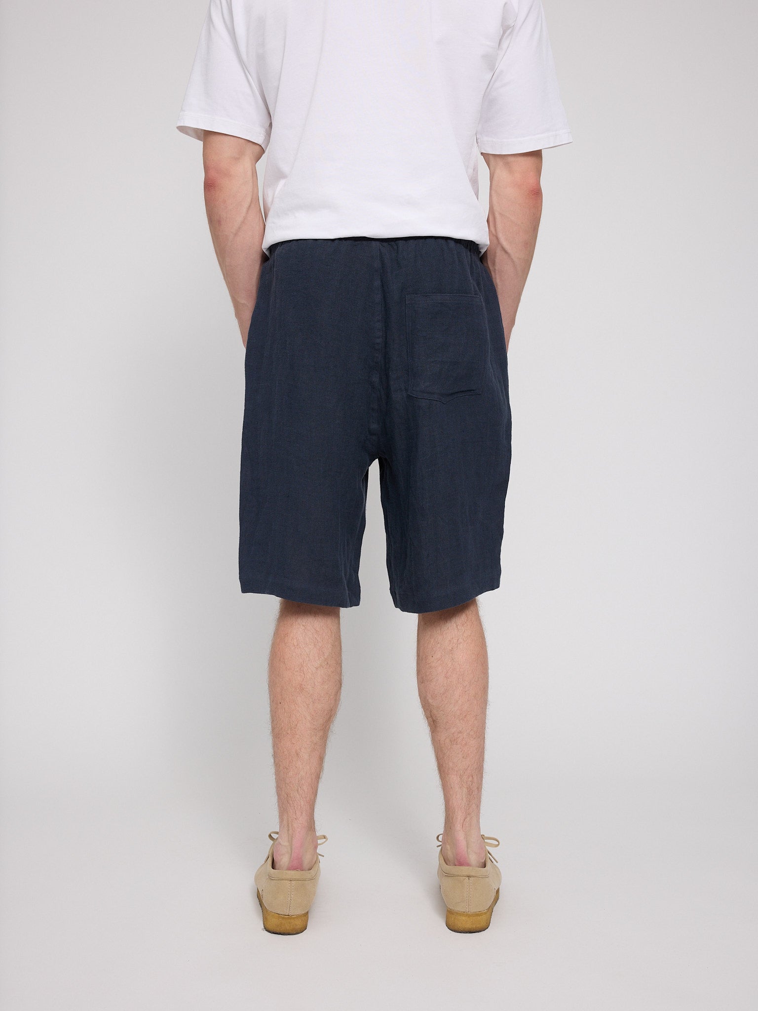 Linen Pull On Shorts