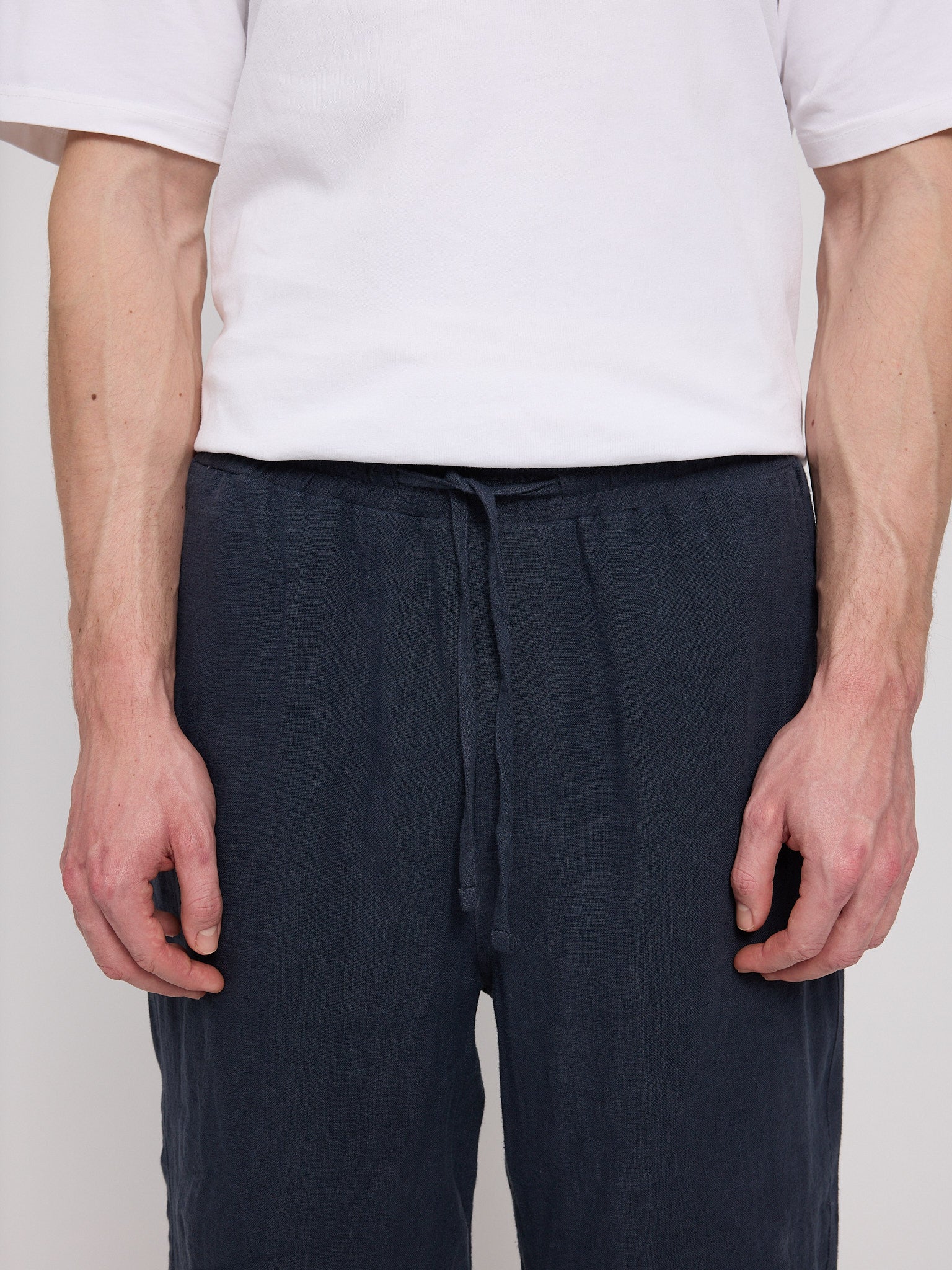 Linen Pull On Shorts