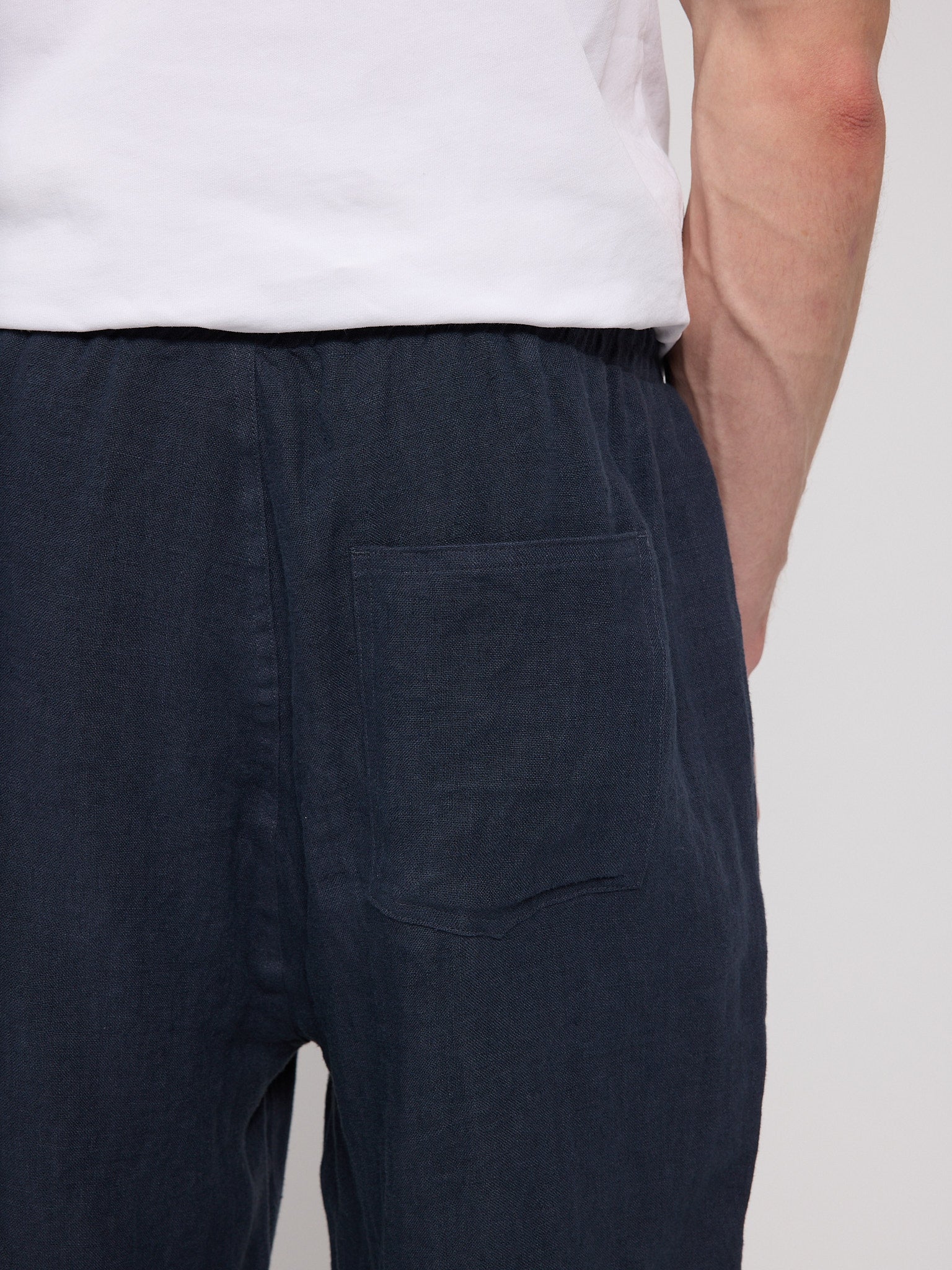 Linen Pull On Shorts