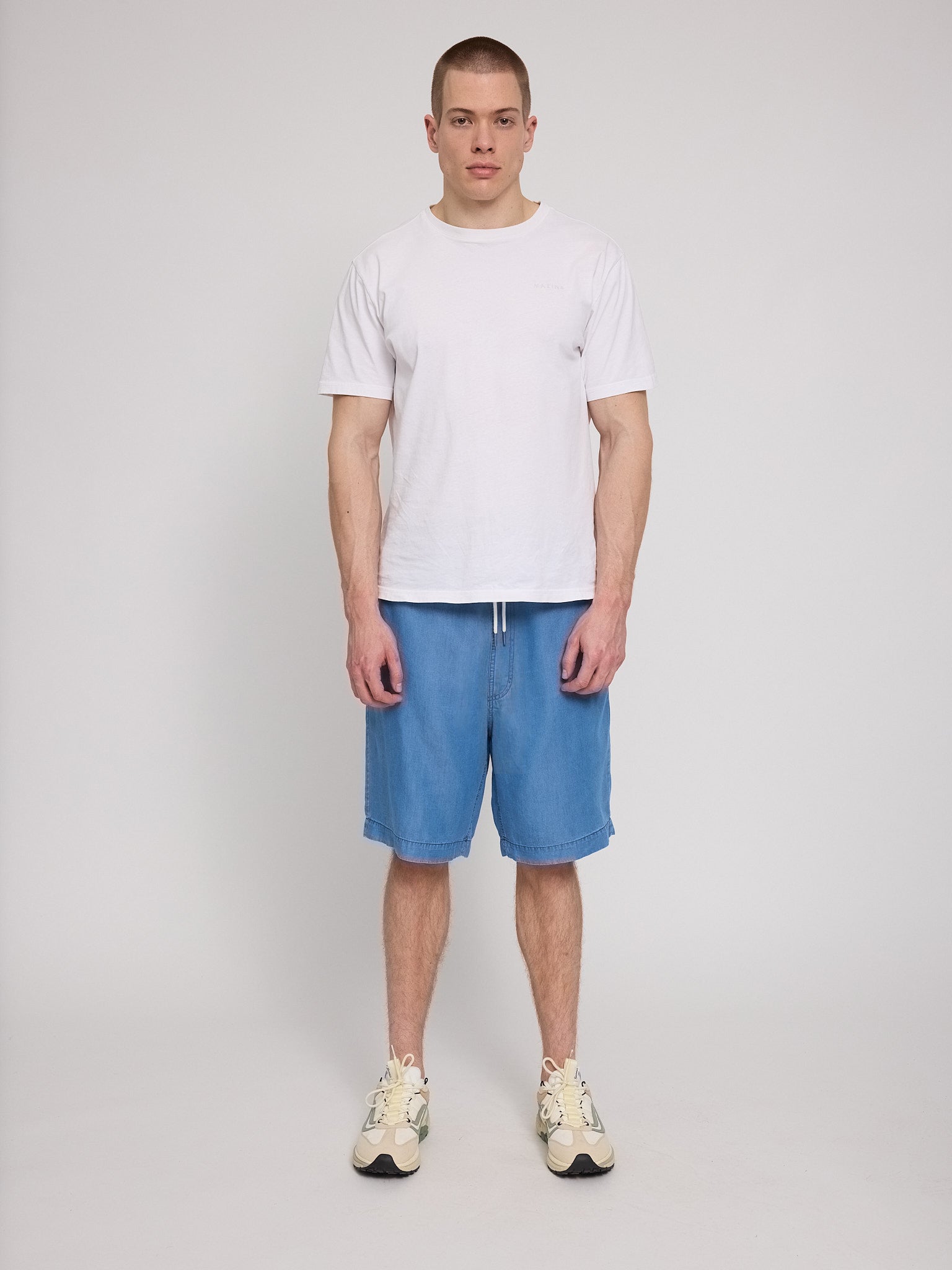 Denim Pull On Shorts