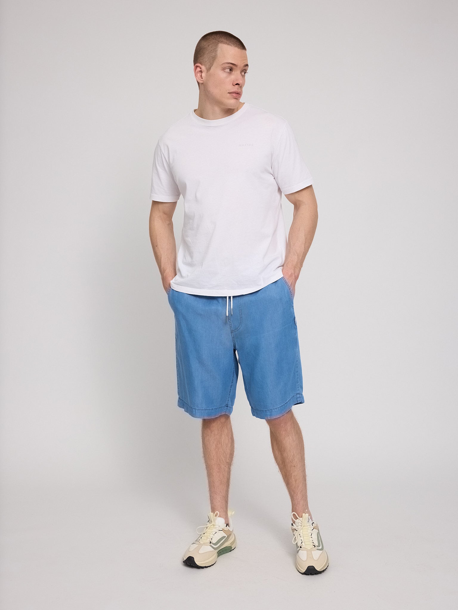 Denim Pull On Shorts