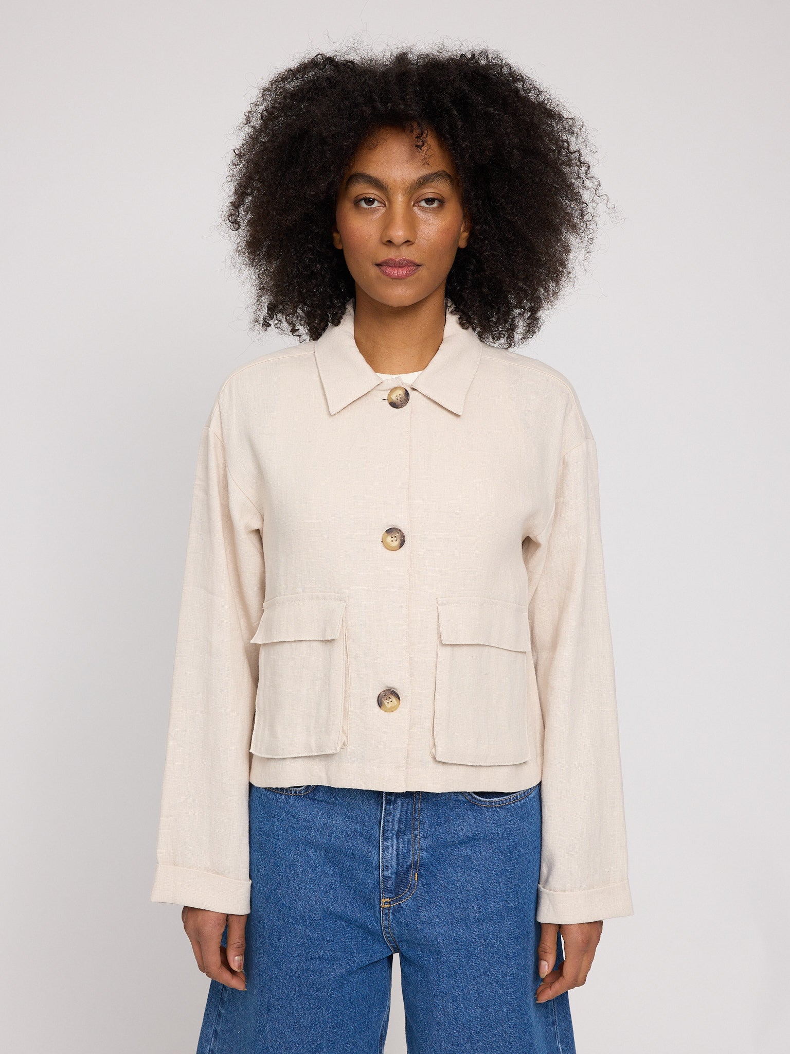 Short Linen Jacket (Damen)
