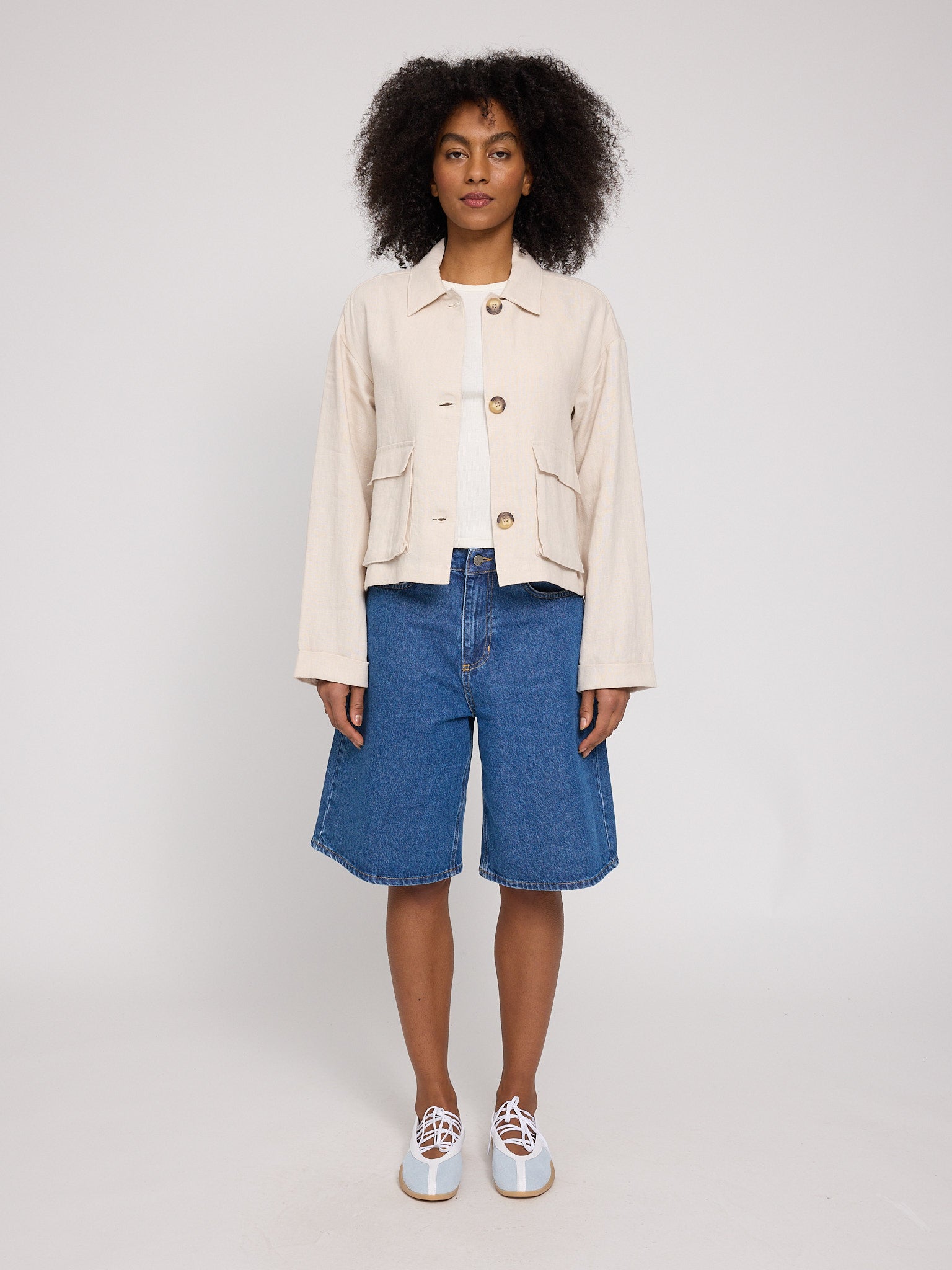 Short Linen Jacket (Damen)