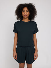 Crew Neck Viscose Blouse