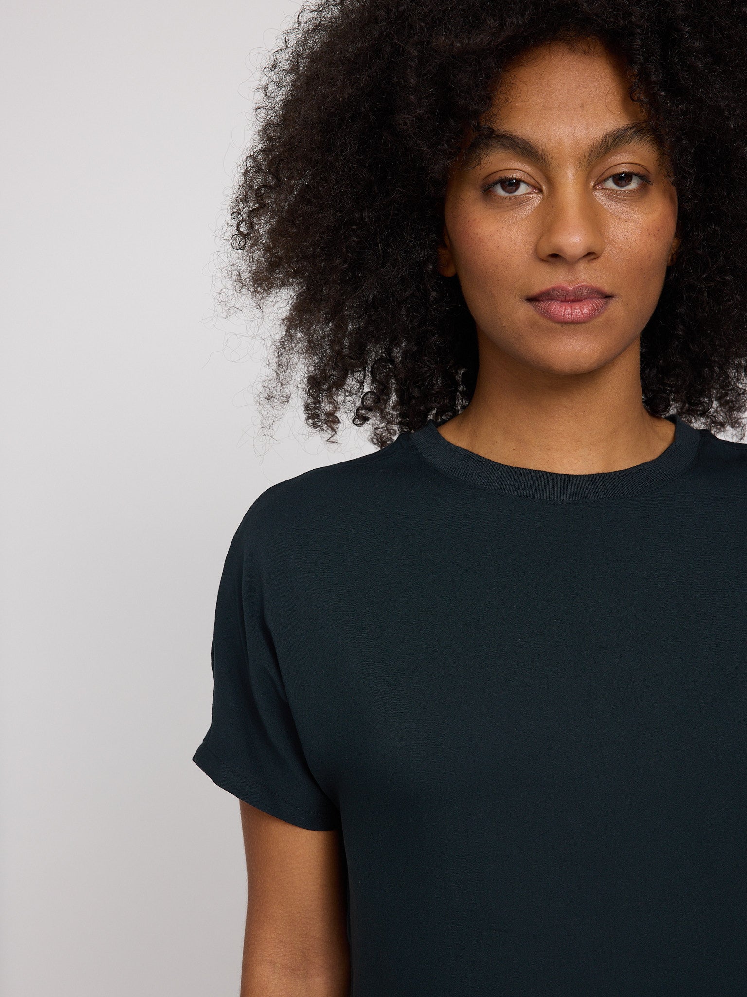 Crew Neck Viscose Blouse