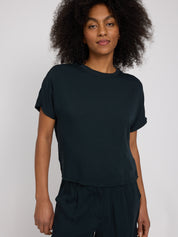 Crew Neck Viscose Blouse