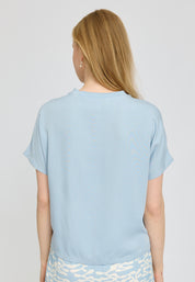 Crew Neck Viscose Blouse