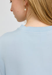 Crew Neck Viscose Blouse