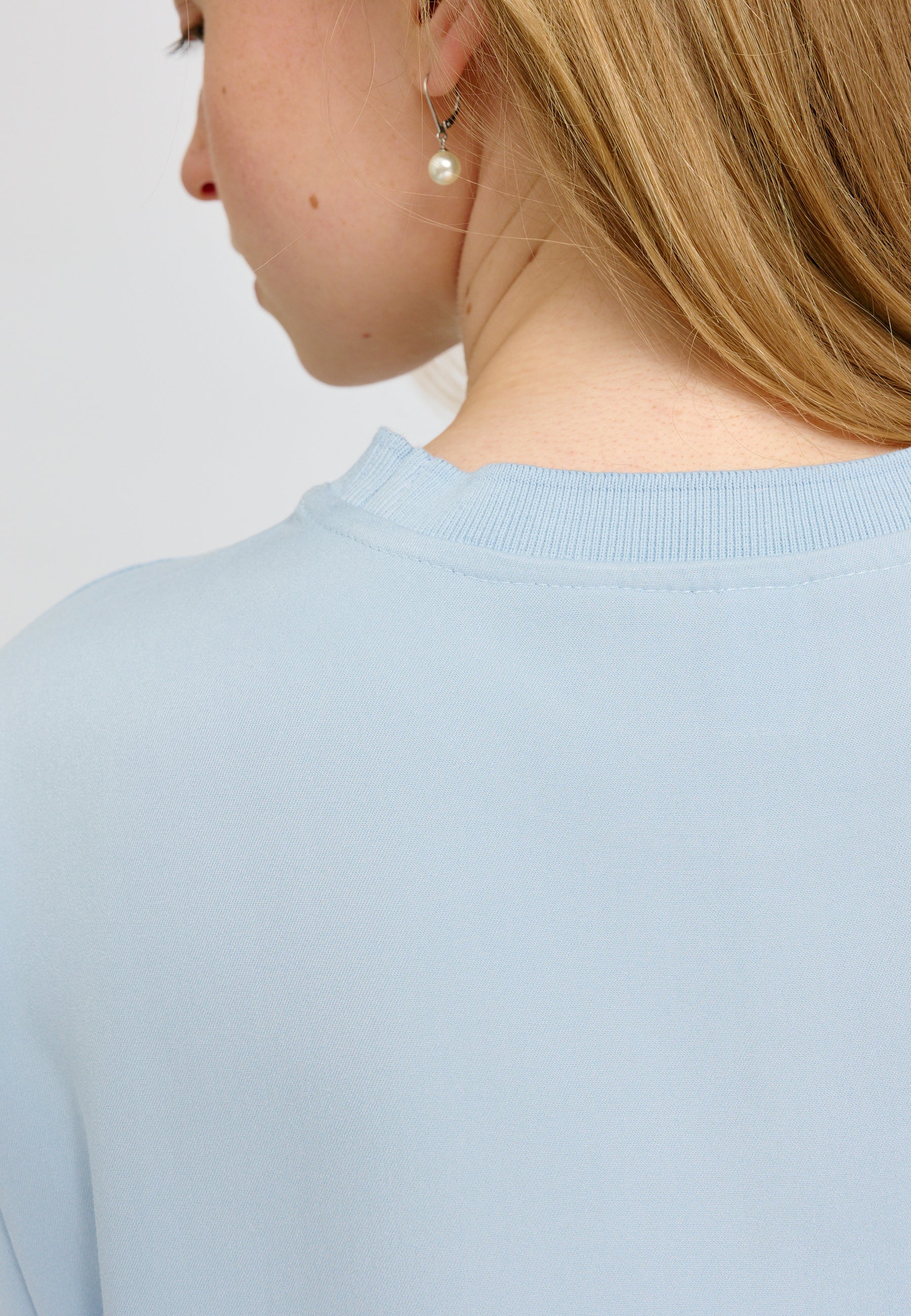 Crew Neck Viscose Blouse