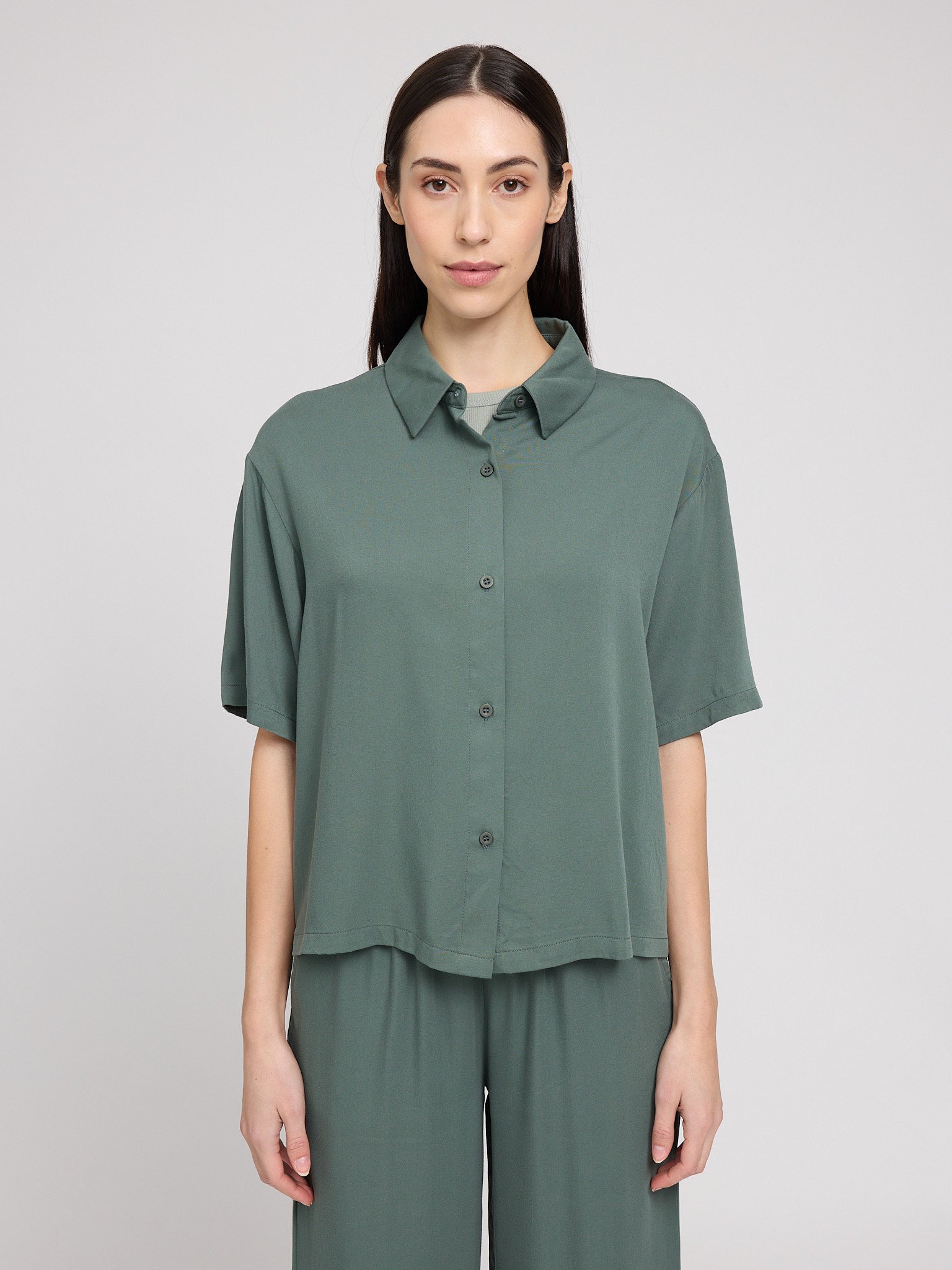 Short Sleeve Viscose Shirt