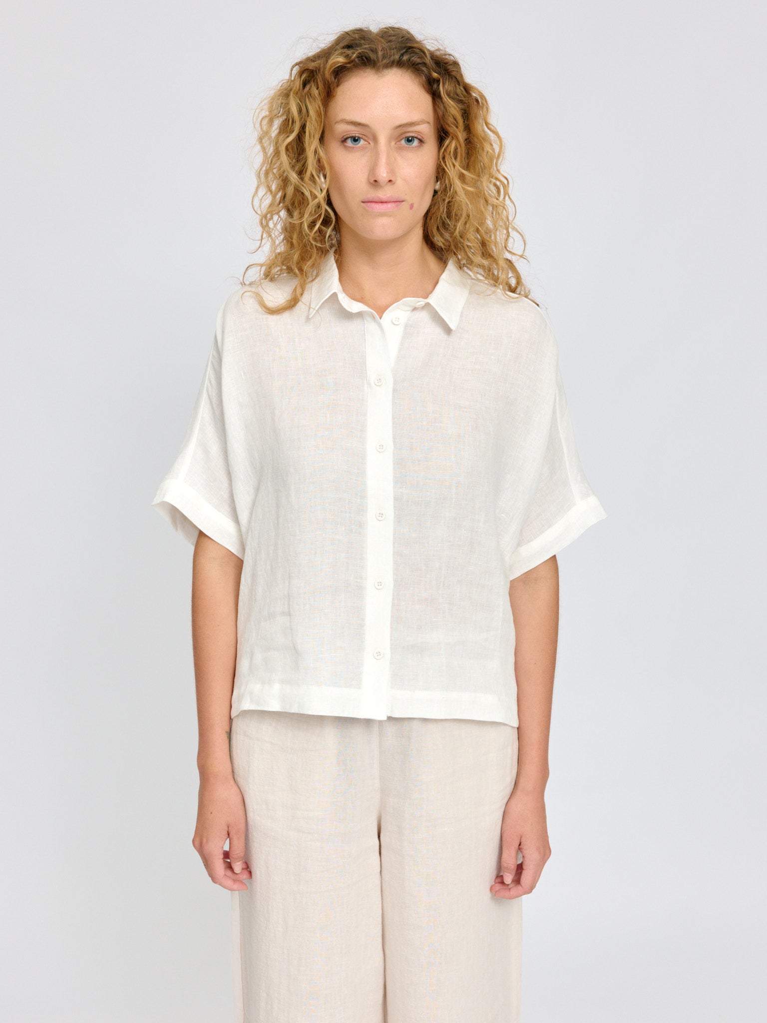 Short Sleeve Linen Shirt