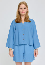 V-Neck Tencel Blouse