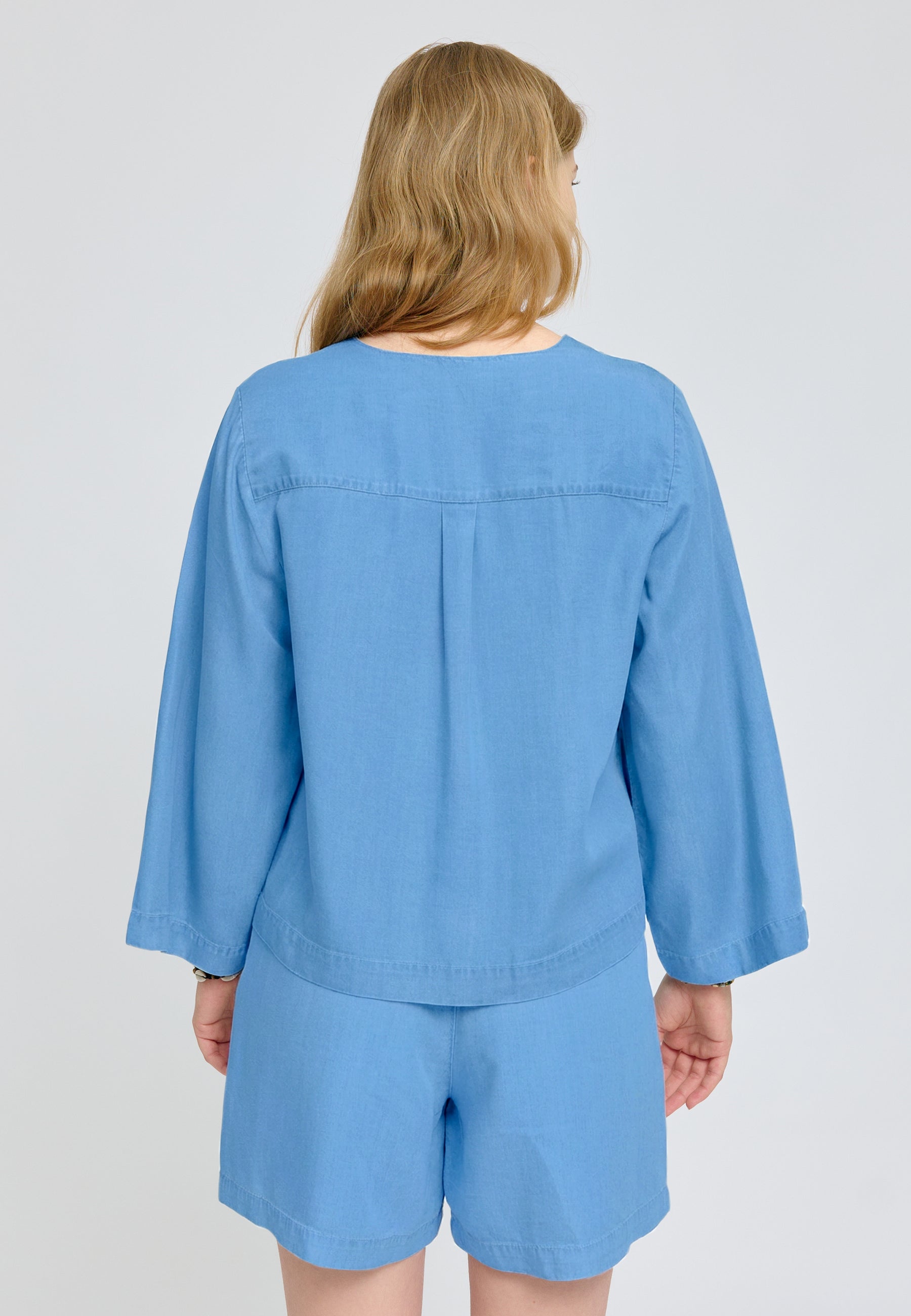 V-Neck Tencel Blouse