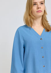 V-Neck Tencel Blouse