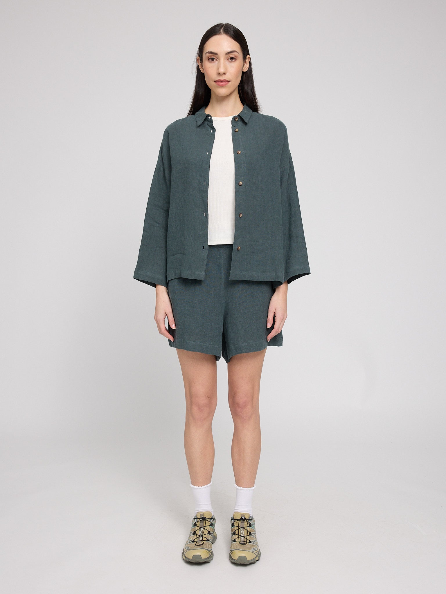 3/4 Sleeve Linen Shirt