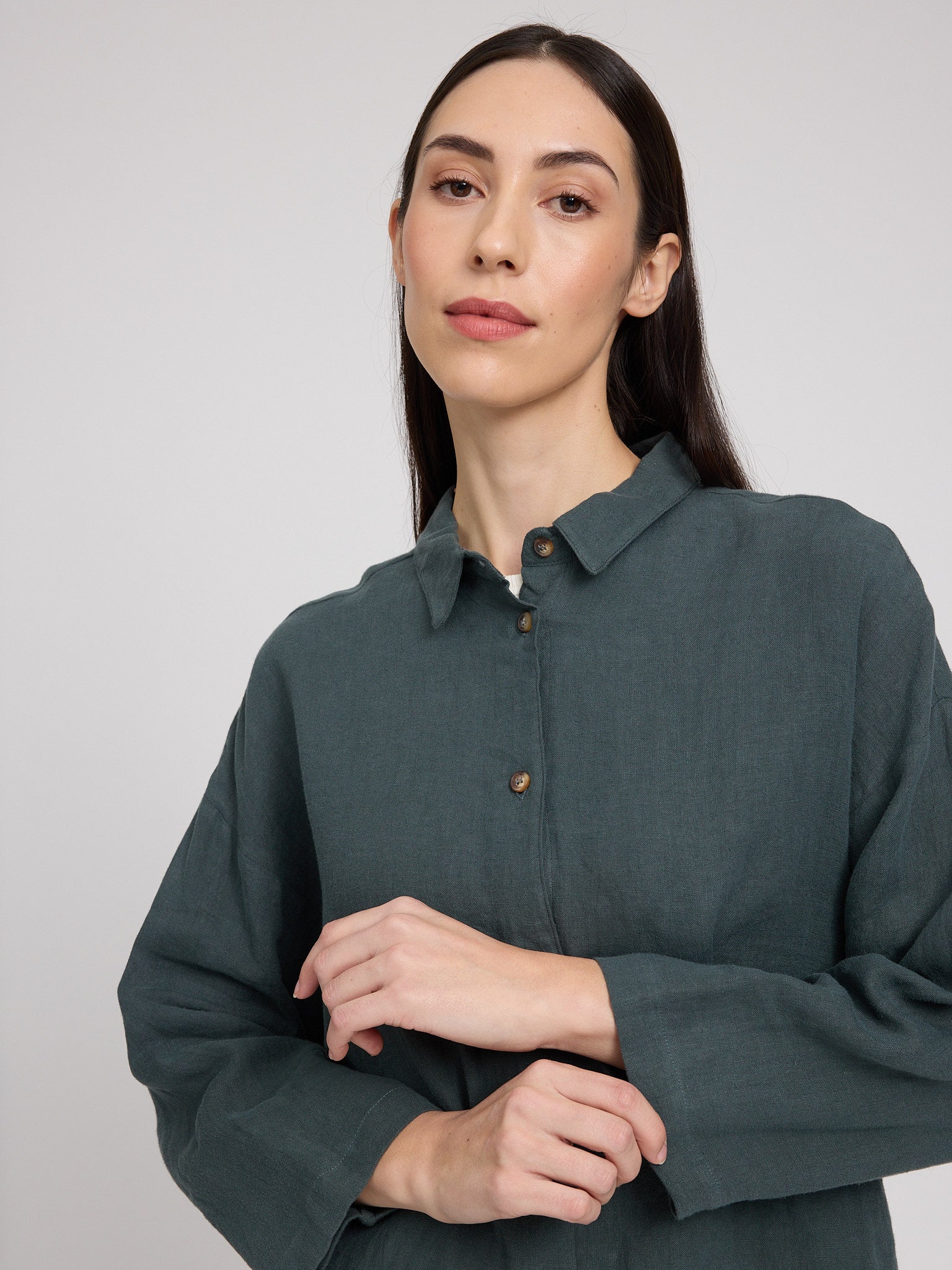 3/4 Sleeve Linen Shirt