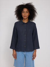 3/4 Sleeve Linen Shirt