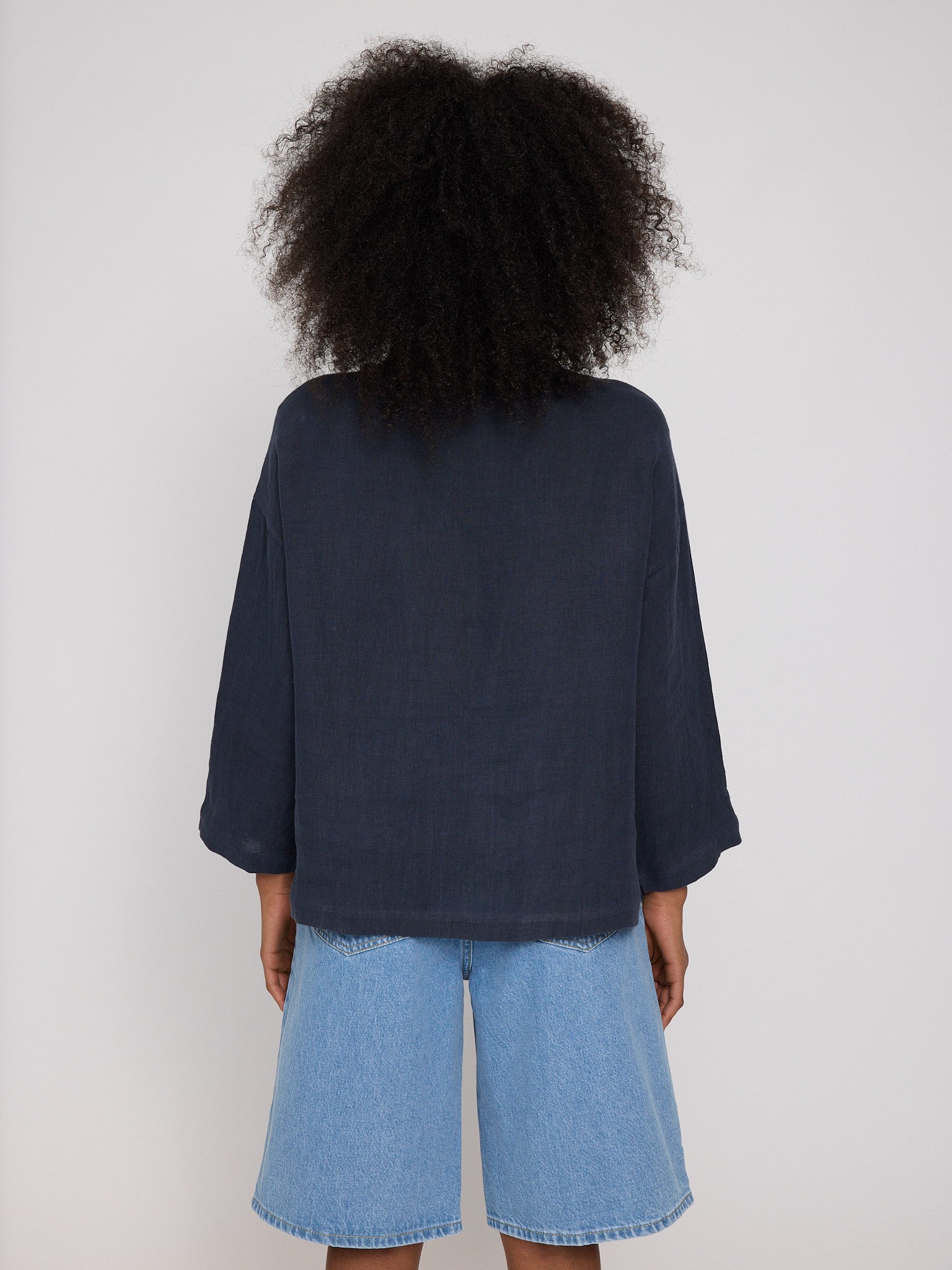 3/4 Sleeve Linen Shirt