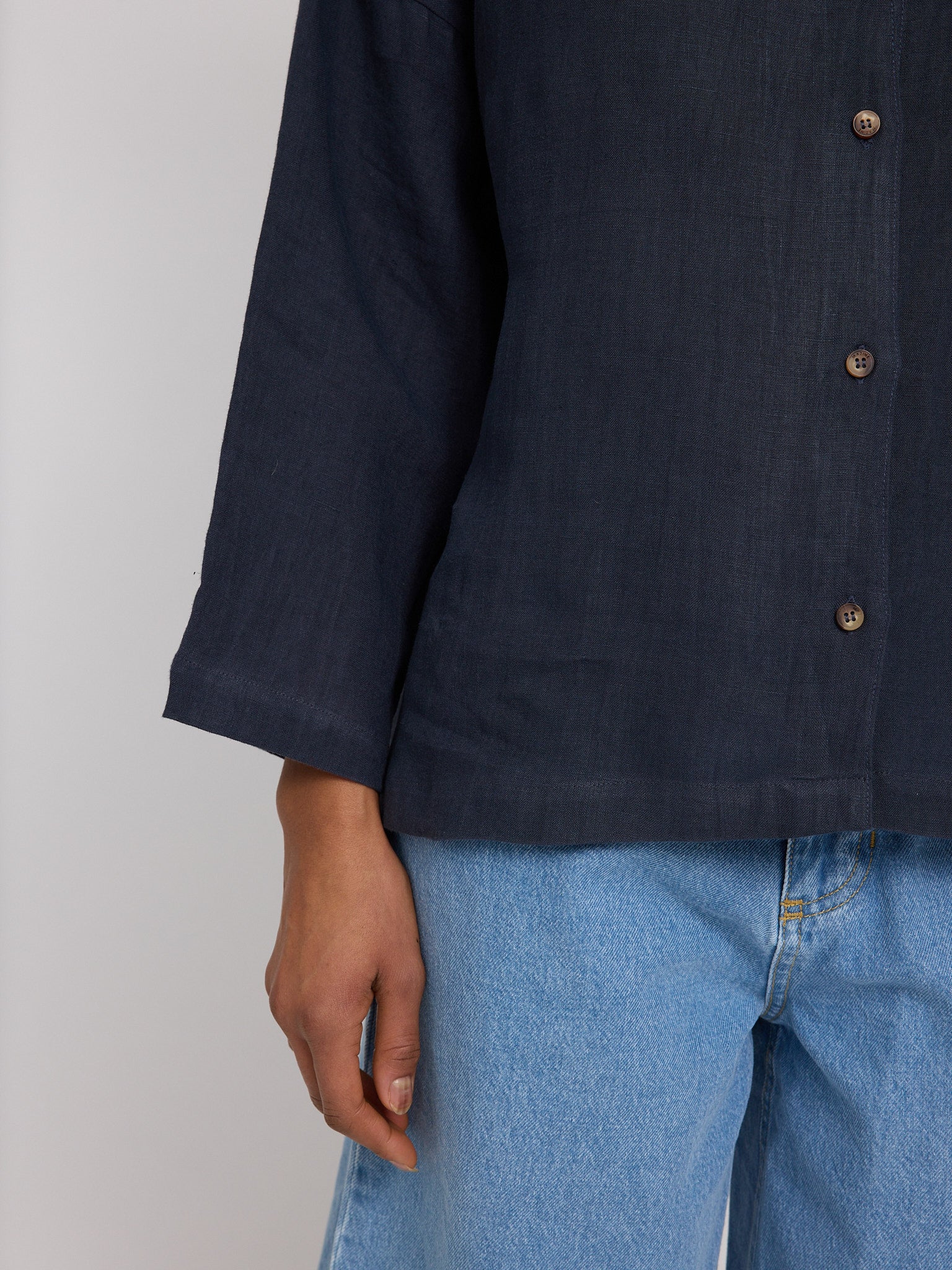 3/4 Sleeve Linen Shirt