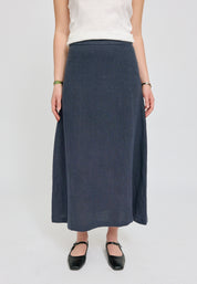 Linen Midi Skirt